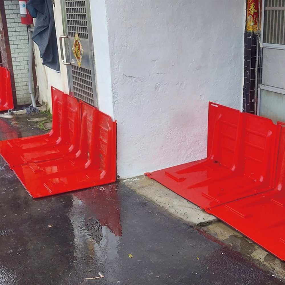 僑興新村 導流擋水板二次預佈