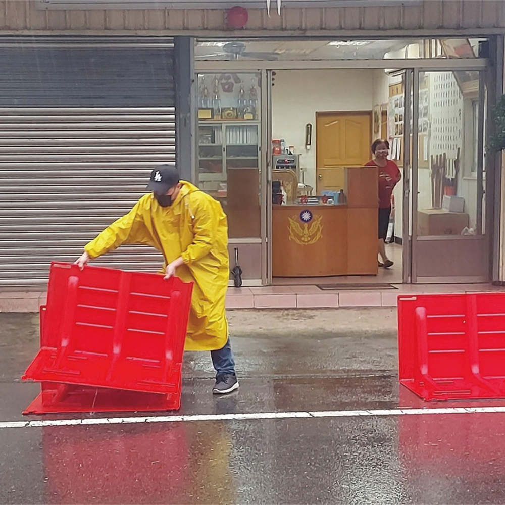 導流擋水板預佈
