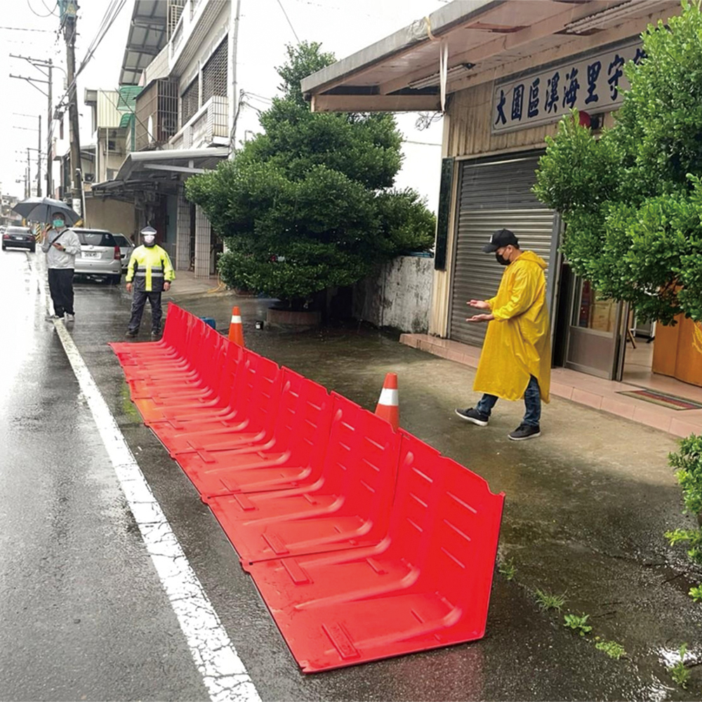 導流擋水板預佈