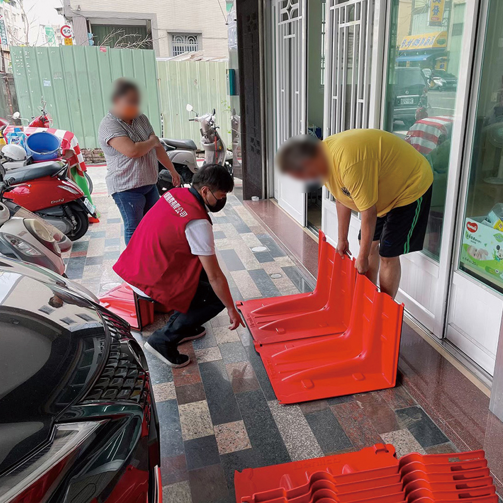 導流擋水板預佈